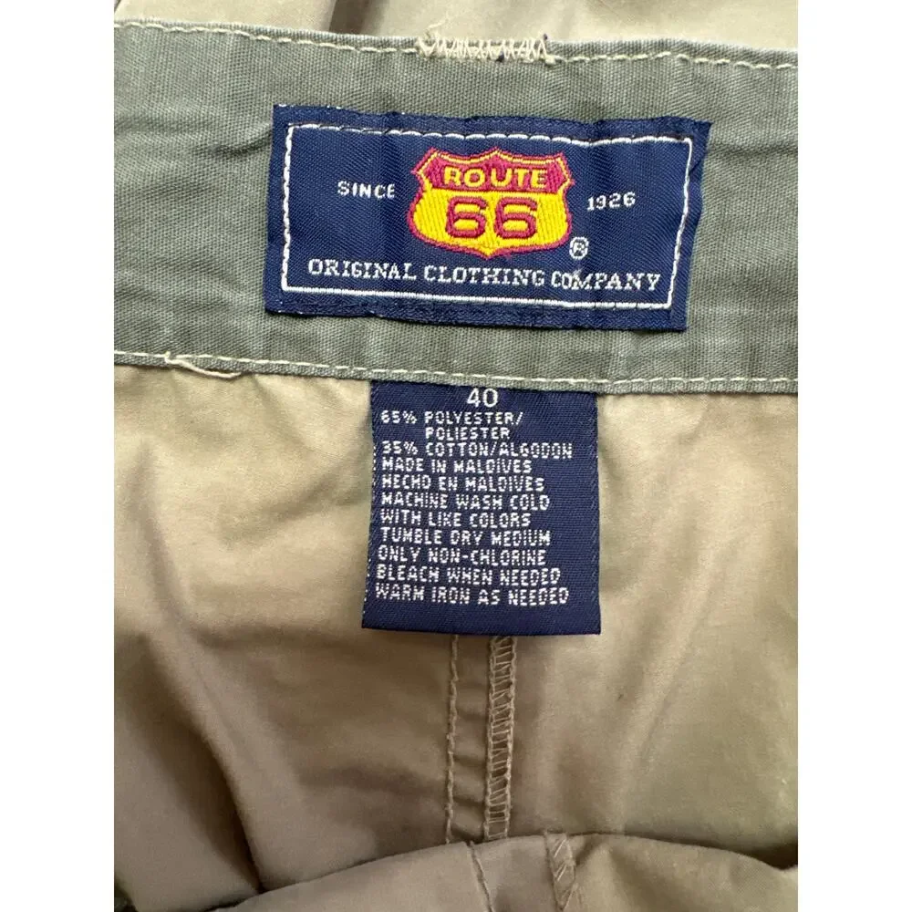 Route 66 Original Clothing Company Size 40 Zip off Convertible Pants Small Hole